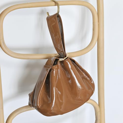Bolso Tote Pequeño Mujer de Cuero Vegano Brillante miniatura 4