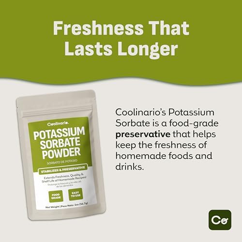 Coolinario Potassium Sorbate (2 Oz) Food Grade Preservative - 2