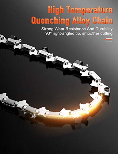 Mini Chainsaw, 24V 3000mAh Pruning Shears Chain saw with 2Pcs Batteries and 2pcs Chains, 4-Inch Cordless Electric Portable Chainsaw For Garden Tree Branch Wood Cutting, One-Hand 1.76lb Lightweight