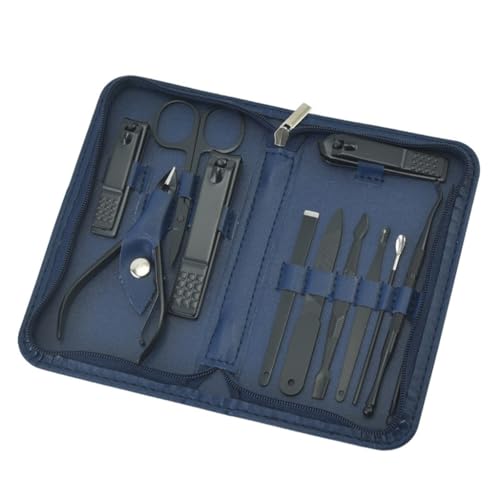 Set de Belleza de Acero Inoxidable para manicura, cortaúñas, Tijeras y cortaúñas, D-14,8 x 8,5 cm