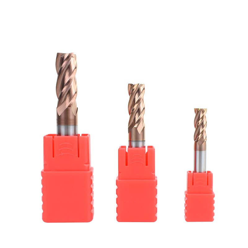 frezy trzpieniowe, Frez czołowy powlekany stalą wolframową HRC, średnica 1-20 mm, różne rozmiary(Hrc 58 4f,5.0x13xD6x50mm)