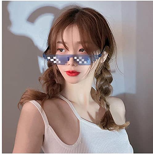 12 Pack 4 colors Thug Life Sunglasses Mosaic Glasses farmeless sunglass Party Favors Eyewear2