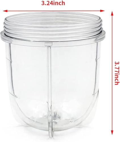 Pack de 2 vasos cortos para licuadora Magic Bullet 250W miniatura 3