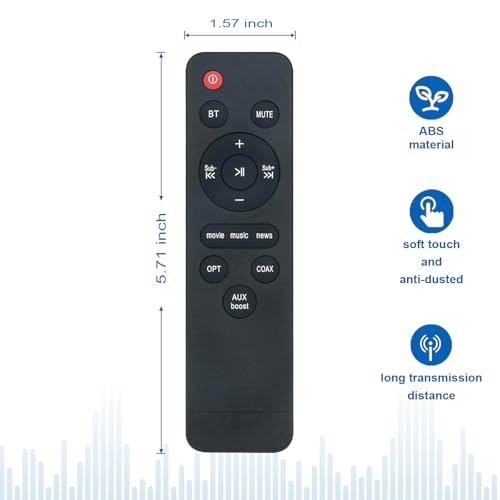 Image of DS6403H Replace Remote Control Work for Saiyin DS6305 DS6801K DS6801 DS6403 DS6403H DS6343 DS6801K-MK Soundbar Speaker Home Theater System