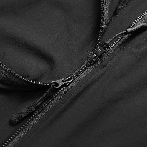Chaqueta Rompeviento para Ciclismo Negra Talle XL miniatura 7