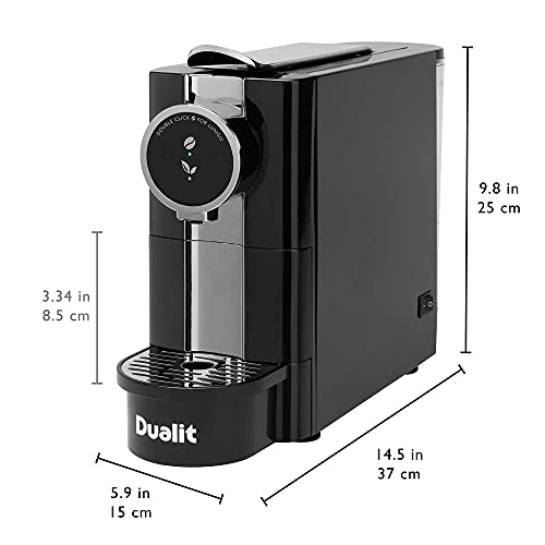 Dualit Café Plus Coffee Capsule Machine - Nespresso Compatible Capsule Machine - Espresso and Lungo Functions - Tea Maker & Espresso Machine - 40 second start up time 3 Gallery Image Dualit Café Plus Coffee Capsule Machine - Nespresso Compatible Capsule Machine - Espresso and Lungo Functions - Tea Maker & Espresso Machine - 40 second start up time 3 Gallery Image
