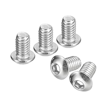 Lot De 5 Vis à Bois Uxcell 5/16-18 X 1-1/2 Pouces, Acier Inoxydable 304