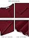 COOFANDY Mens Henley Shirts Long Sleeve Casual Pullover Button Tee Lightweight Fashion T-Shirt Wine Red
