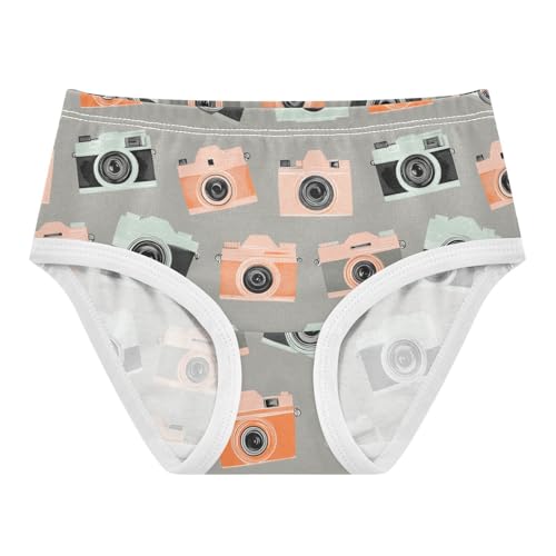 Girls Underwear Soft Cotton Cameras Kids Panties in Sizes 2/3t, 4t, 5t, 6 and 8