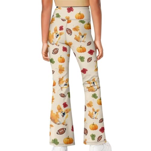 Image of Girls Flare Leggings Cute Bell Bottoms for Teen Girls Wide Leg Sweatpants for 5-14 T
