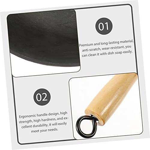 Wok PRETYZOOM resistente con mango cómodo miniatura 7