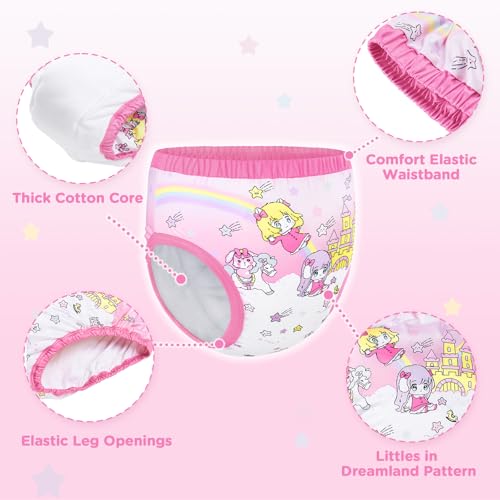 Image of Littleforbig Soft Silky Underwear Comfortable Washable Reusable Adult Training Pants - Fairy Littles in Dreamland Pattern Design L