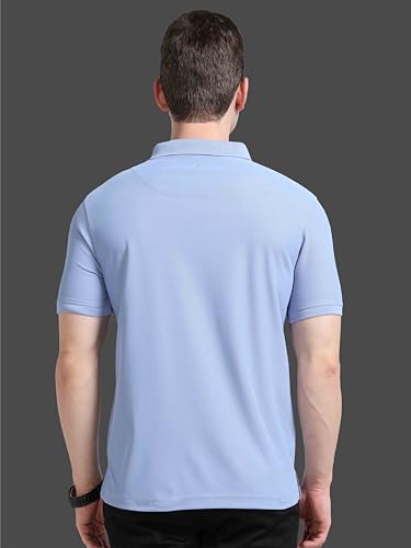 Image of STELLERS Men's Premium Polo T-Shirt Wrinkle Free Quick Dry Soft and Feather Touch Feel Regular Fit