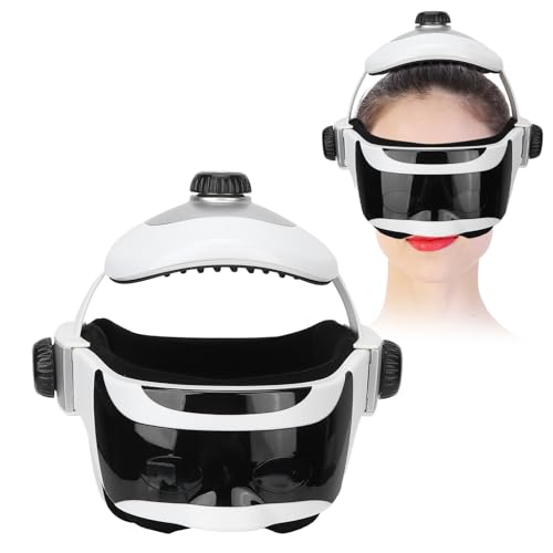 Masajeador de Cabeza Eléctrico Masajeador de Casco Eléctrico Máquina de Masaje de Cabeza de Alivio de Aire Multifuncional Kit de Música Conveniente Relajarse Moda Hogar Bricolaje Papá Mamá
