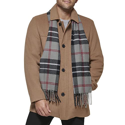 DOCKERS Mens Weston Wool Blend Coat With Scarf (Regular and Big & Tall)