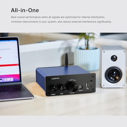 LONPOO LP-615 200W ミニアンプ Amazon.co.jp: 200W パワーアンプ bluetooth/光入力/同軸入力