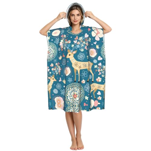 Poncho à capuche pour se changer facilement sur la plage - 4