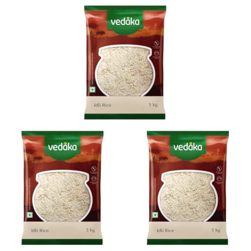 Image of Amazon Brand - Vedaka Idli Rice | 5 Kg (Pack of 3)