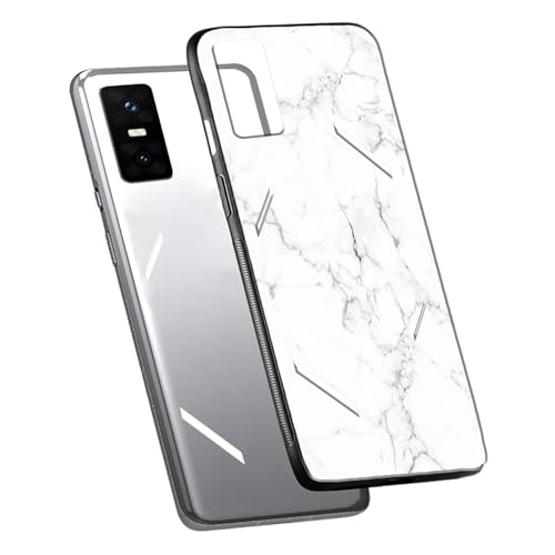 Image of COLORflow Back Cover Compatible with Infinix GT 30 Pro 5G | White Marble | Shockproof TPU Bumper Cover with Camera Protection Back Cover Compatible with Infinix GT 30 Pro 5G