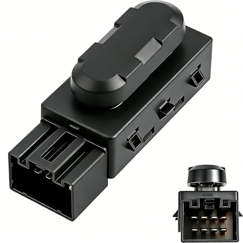 New Upgrade 6 Way Power Seat Adjust Switch for Compatible with 2005-2015 Edge Escape Expedition Explorer Flex F150 F250 F350 F450 MKX, Replace OE 5F9T-14B709-AA, 9L3Z14A701A, SW605, PSW550