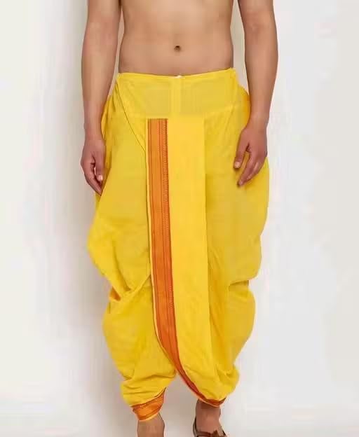 Mens Dhoti, Traditional Indian Men's Wear, Off-White-image-40