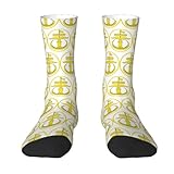 YECHUANLURE Emblem of Brunei 1950-1959 Unisex socks Unique mid calf socks Outdoor casual sports sock White