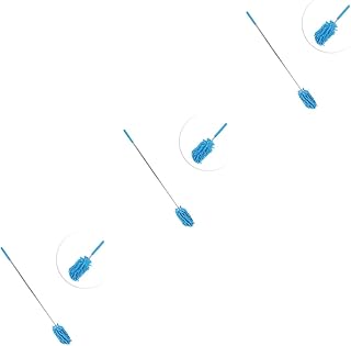 KALLORY 3pcs Chenille Pad Dusting Rags Car Floor Duster Cleaning Bendable Duster Microfiber Mini Extendable Duster Telescoping Dusters Expandable Duster Dusting Wand Tool Furniture