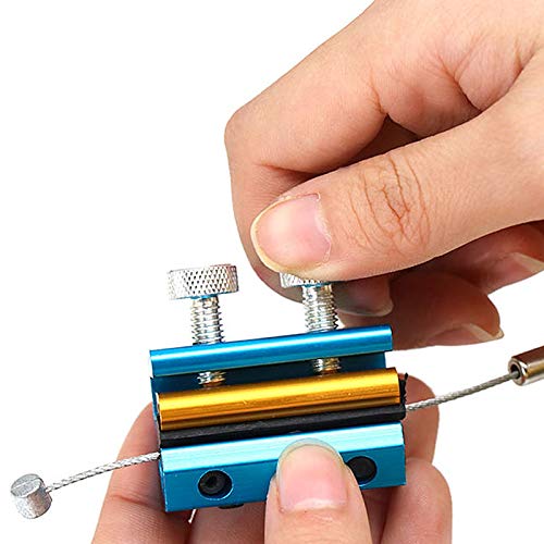 Image of Cable Luber Tool, Aluminum Alloy Motorcycle Cable Lube Tool, Portable Cable Oiler for ATV Motorcycle Dirt Bike Throttle Cable, 1.6 x 1.1 x 0.7in