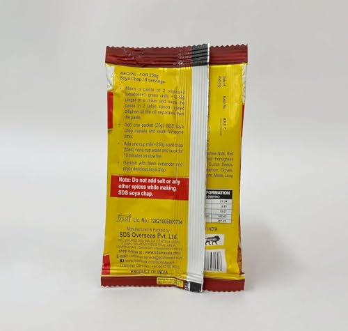 Image of SDS SOYA Chaap Masala Powder - 40g (Pack of 12) | Special Tandoori-Style Spice Blend for Gravy /Tikka, Malai & Masala SOYA Chaap Recipes|No Preservatives & Colors | Restaurant-Style Flavour at Home