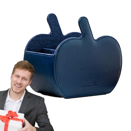 Caja remota - Soporte remoto en cuero PU con rejilla múltiple | Suministros de organización de escritorio, caja de almacenamiento multifuncional para mesa de centro, papel para mesa de centro, cosméti