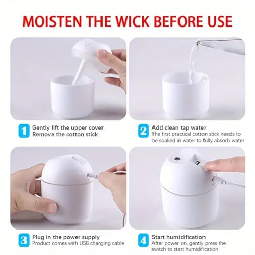 Humidificador portátil y difusor aromático 2 en 1 250 mL miniatura 5