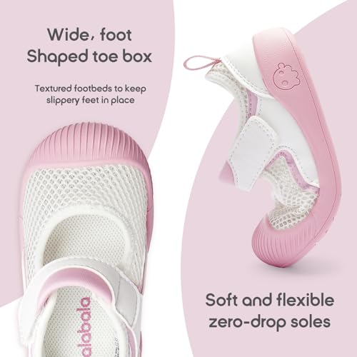 Image of Balabala Baby Toddler Walking Shoes Boys Girls Slip On Sandals Kids Water Shoes Barefoot Shoes Breathable Mesh Lightweight