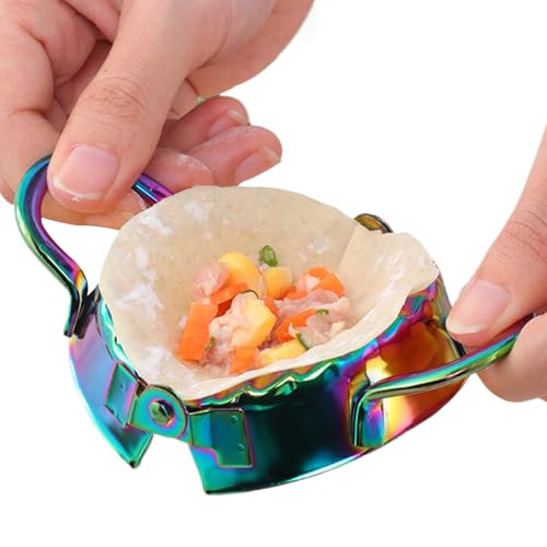 Huehkir Sceleur De Tortillas - Presse à Dumplings de Cuisine,Moule à Dumplings en Acier Inoxydable pour Scellement de Tortillas, Destiné aux Développeurs de Recettes, Planificateurs de