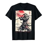 Japan Samurai Warrior Fighter Ukiyo Ink Artwork Samurai T-Shirt