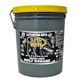 Moly Grease Superkote 2000 | NLGI 2 | Lithium Grease | Extreme Pressure | High Temperature | Heavy Duty | Industrial | Construction | Automotive | Mining | Black Grease | 35 LB Pail
