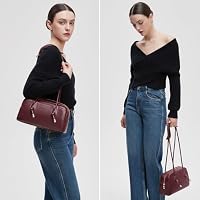 Peacocktion Shoulder Bag for Women Vegan Leather Purse Soft Handbag — image 2