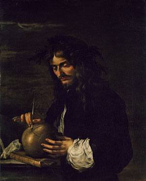 Peinture à l'huile Salvator Rosa tableau baroque 20x24