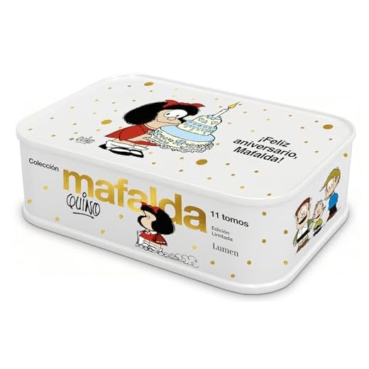 Colección Mafalda: 11 tomos en una caja de lata (edición ¡Feliz aniversario, Mafalda!) (Lumen Gráfica)