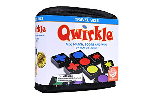 MindWare, Qwirkle: Travel (New), Board Game, Ages 6+, 2-4 Players, 45 Minutes Playing Time