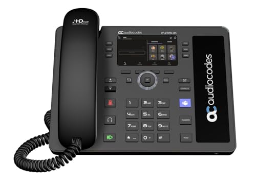 AudioCodes Teams C435HD-R IP-Phone PoE GbE black
