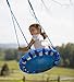 HearthSong 24-Inch ColorBurst Round Tree Swing with Mesh Mat and Foam-Padded Metal Frame, Holds up to 250 lbs.