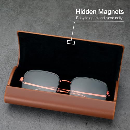 Image of Vemiss Hard Shell Eyeglass Cases, Lightweight Portable Glasses Case for Women Men