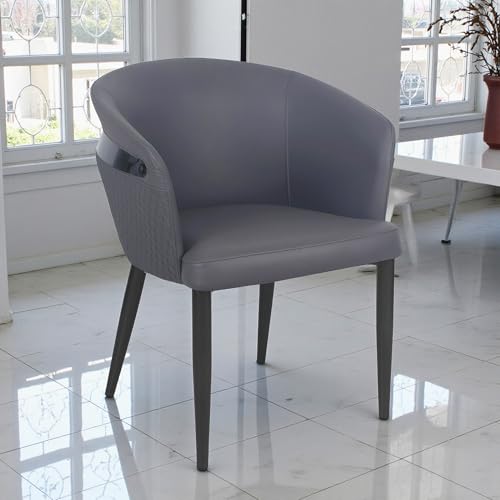 Image of The Attic AuraMax 6 Seater Dining Set,Steel Grey,Titanium & Cream,180Cms