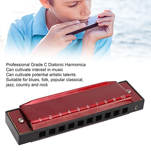 Harmonica pour débutant, orgue à bouche au son agréable facile à jouer pour la performance pour les adultes pour jouer(rouge) - Les Beatles, Paul McCartney, John Lennon, RIngo Starr, George Harrison Harmonica pour débutant, orgue à bouche au son agréable facile à jouer pour la performance pour les adultes pour jouer(rouge) – Image 5