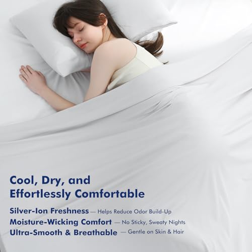 Elegear Silver-Infused Cooling Blanket for Hot Sleepers, Twin Size, Grey by Elegear - Used condition - Image 4