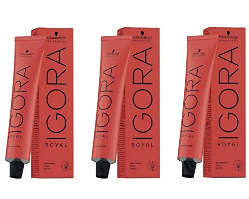 Schwarzkopf Igora Royal 1-0 - Pack de 3 unidades (3 x 60 ml)