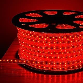 Errol led Strip Lights Waterproof led Rope Light Energy Saving Strip Lights for Room | led Strip Light for False Ceiling | Home Decor Lights | Home Decoration | Diwali | Christmas (5 Meter, Red)