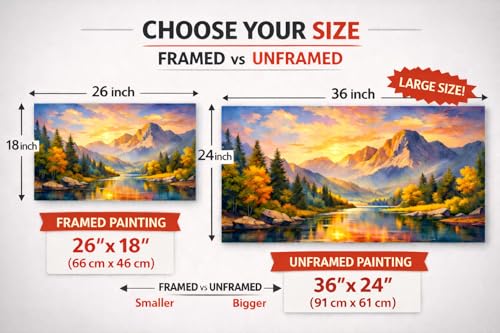 Image of KUNJ CART Artistic Premium Radha Krishna Canvas Painting for Living Room | Radha Krishna painting for wall Big Size | Spiritual Vastu Home Decor | Radha Krishna jhula wall painting for Bedroom | Hindu God Large Canvas Wall Painting (36 X 24 INCH, Unframed - LARGE)