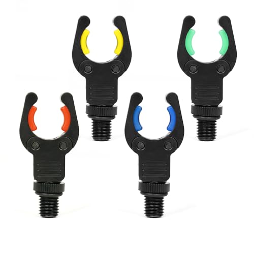 4 piezas de soporte para caña de pescar carpas para cañas de pescar carpa, accesorios negro