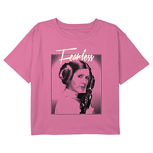 STAR WARS Girl's Princess Leia Fearless Poster T-Shirt